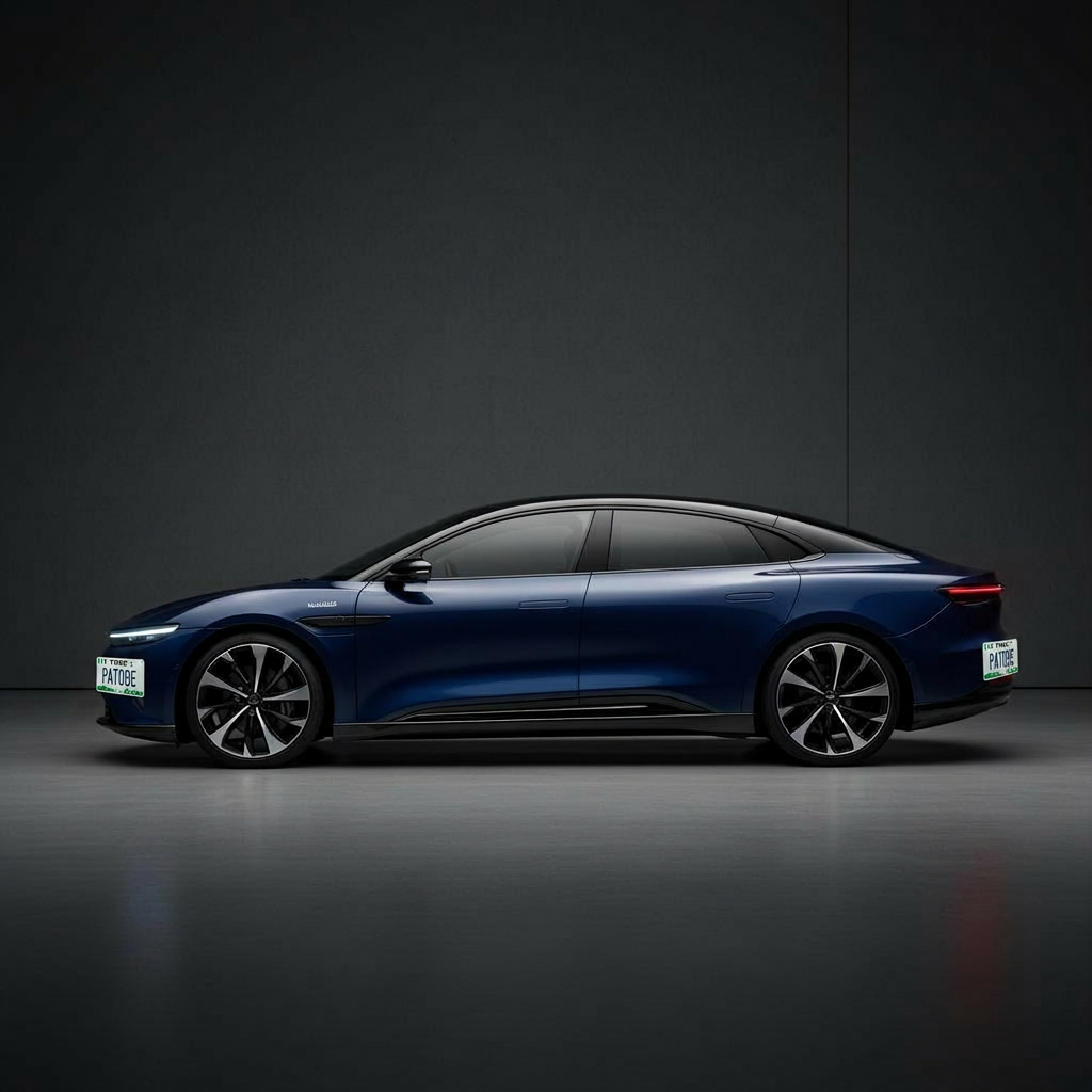 Lucid Air Sapphire with EVOLUXE Nigerian plate