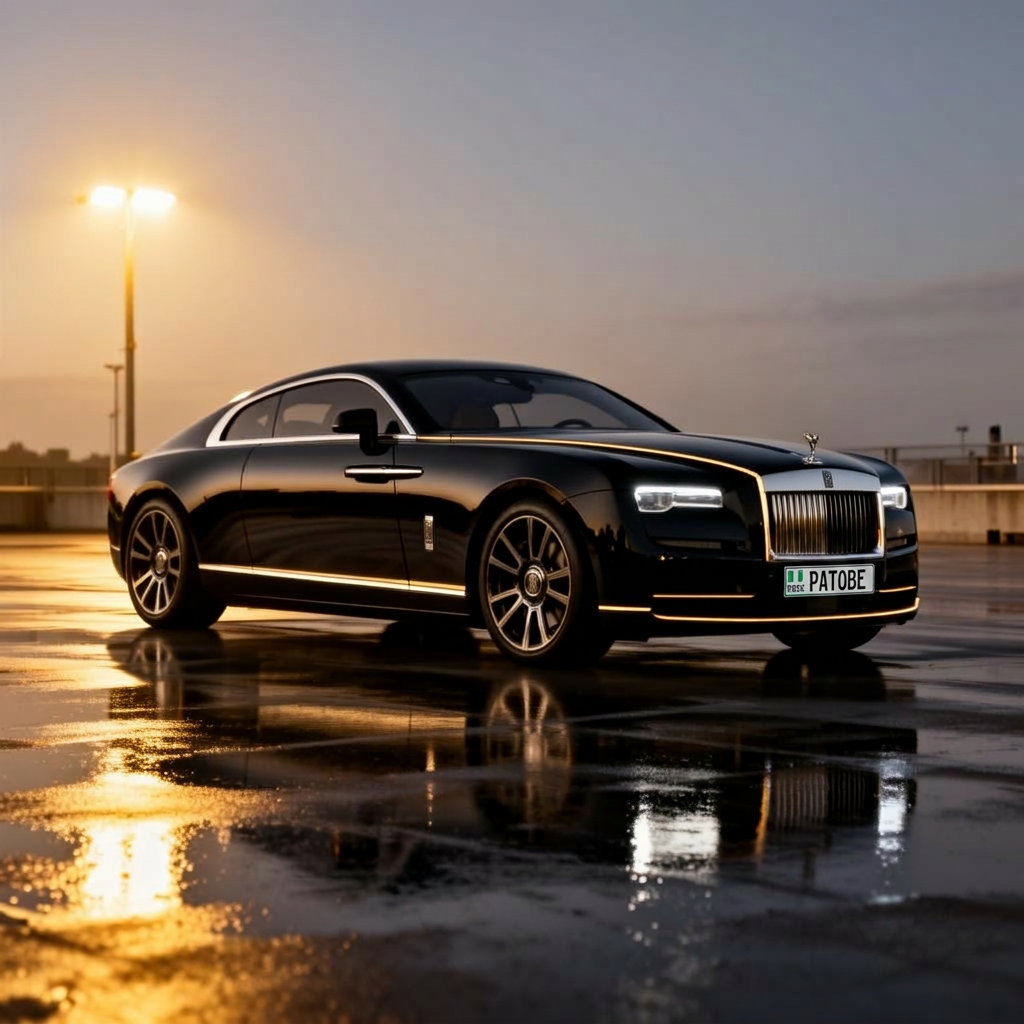 Rolls-Royce Spectre with EVOLUXE Nigerian plate